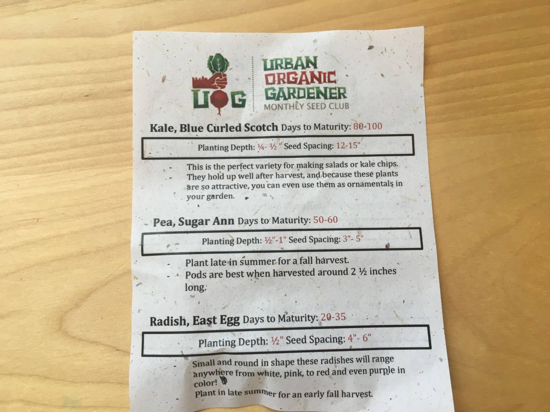 Urban Organic Gardener August 2016 Subscription Box Review + Coupon