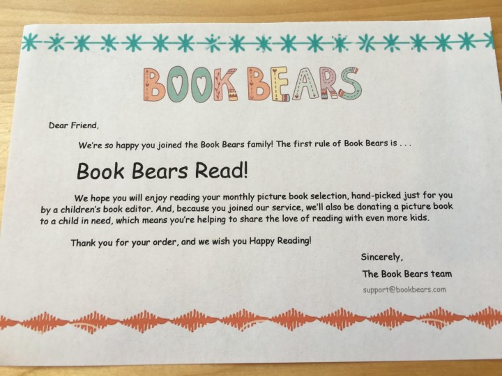 Book Bears August 2016 Subscription Box Review + Coupon ...