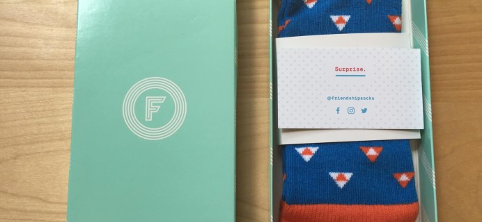 Friendship Socks August 2016 Subscription Box Review