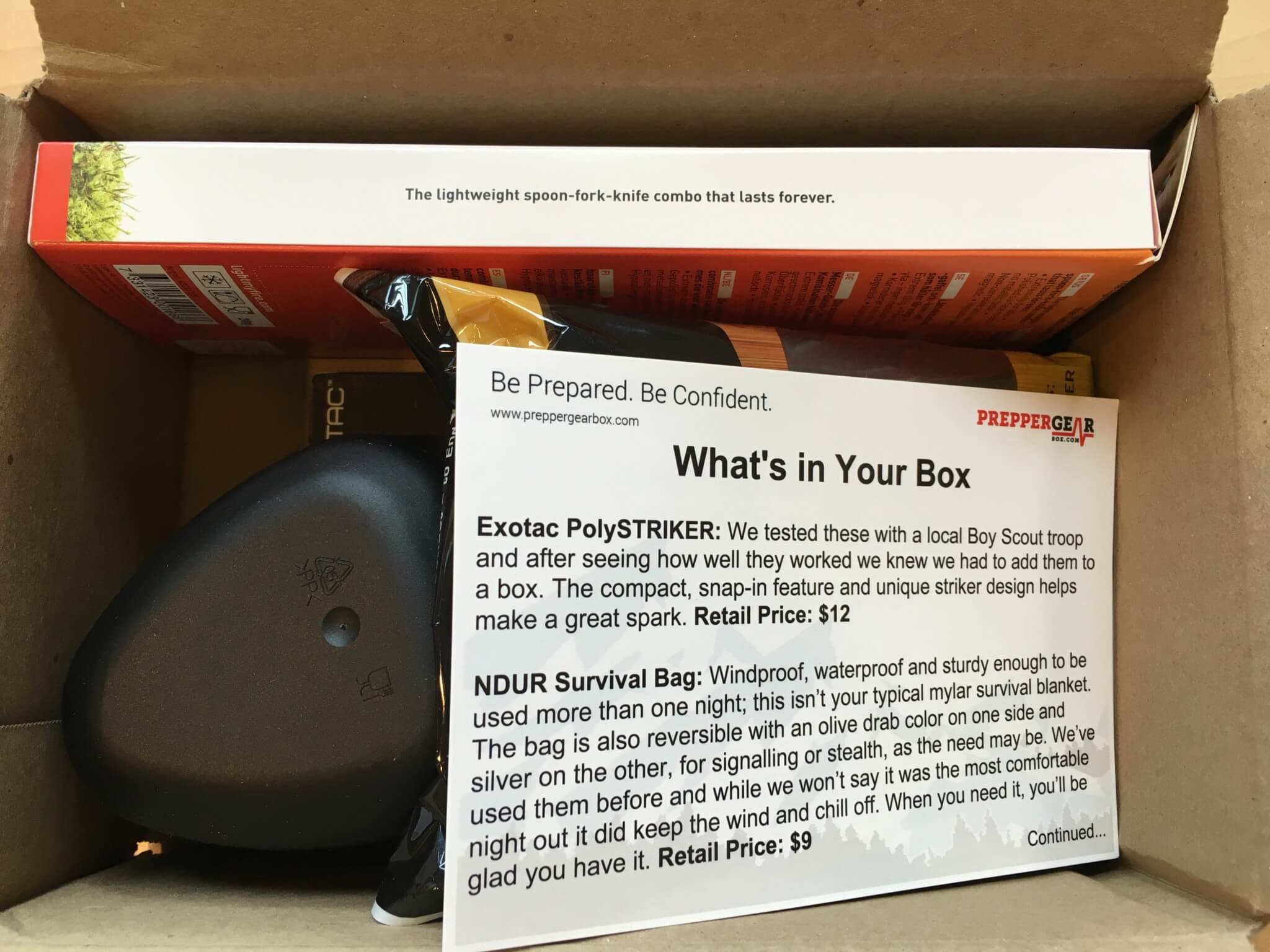 Prepper Gear Box August 2016 Subscription Box Review & Coupon - Hello ...