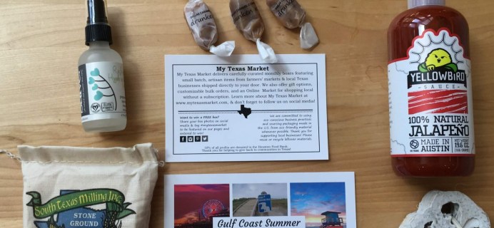 My Texas Market August 2016 Subscription Box Review & Coupon