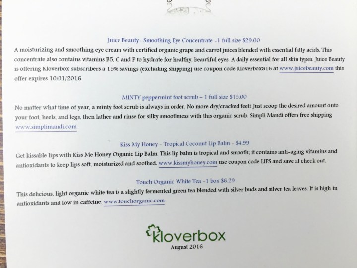 KloverBox August 2016 (1)