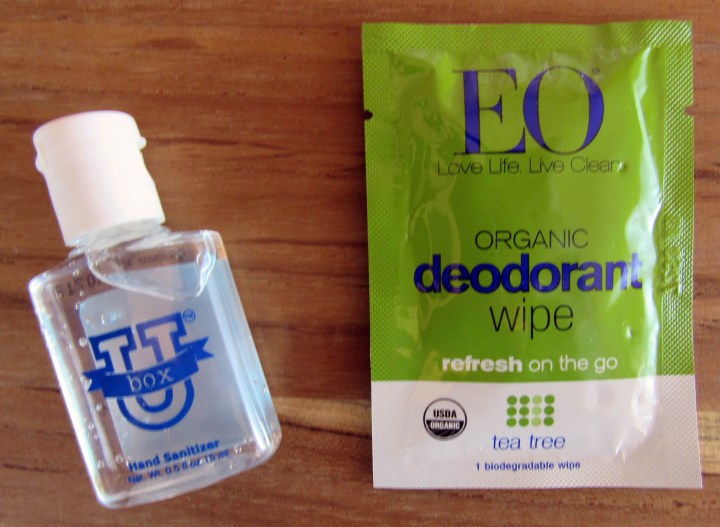 LuckyU Hand Sanitizer and EO Organic Deodorant Wipe