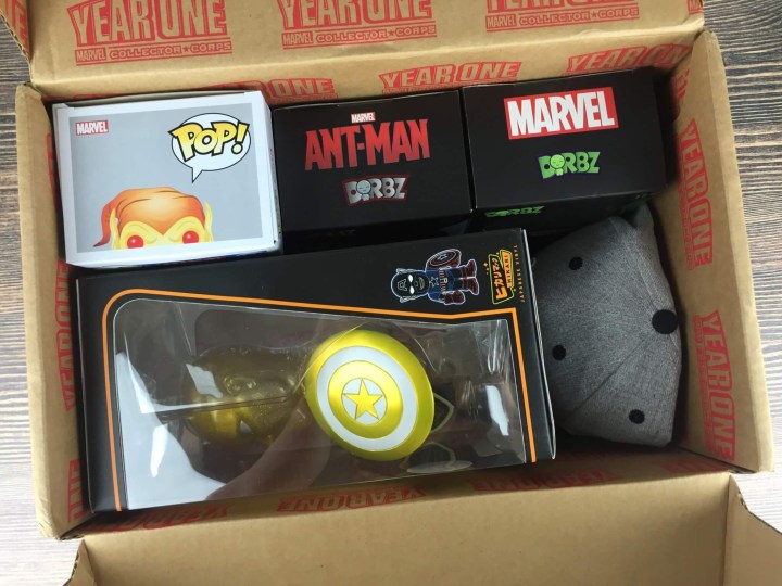 Marvel Collector Corps Year One unboxed