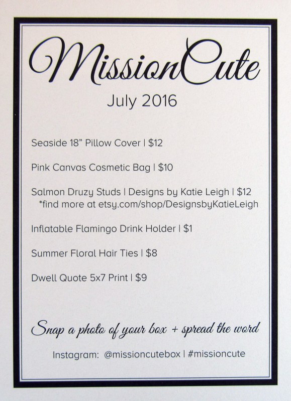 Mission cute Information Card