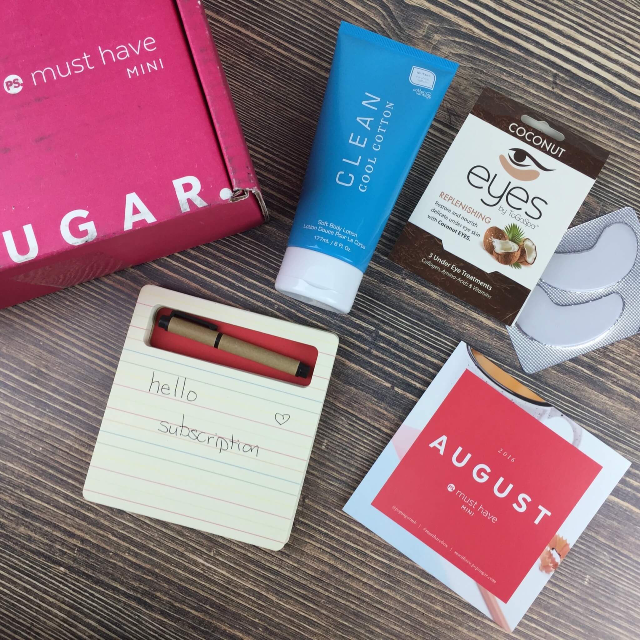 POPSUGAR Must Have Mini August 2016 Subscription Box Review - Hello ...