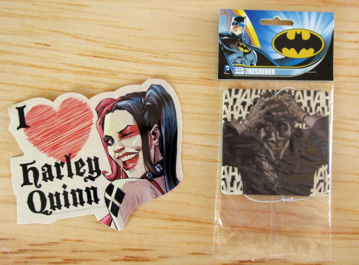 Harley Quinn Decal and Batman Air Freshener