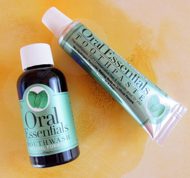 Oral Essentials Mouthwash and Toothpaste