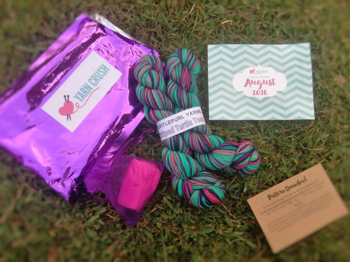 Sock Crush by Yarn Crush August 2016 Subscription Box Review ...