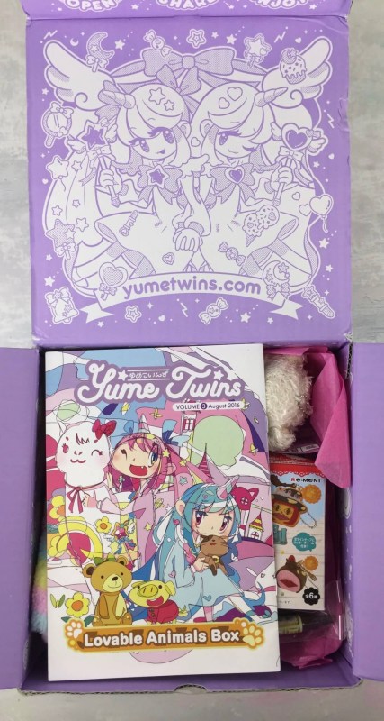 YumeTwins August 2016 unboxing
