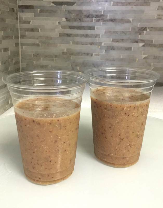 Bok Choy and Peach Energy smoothie