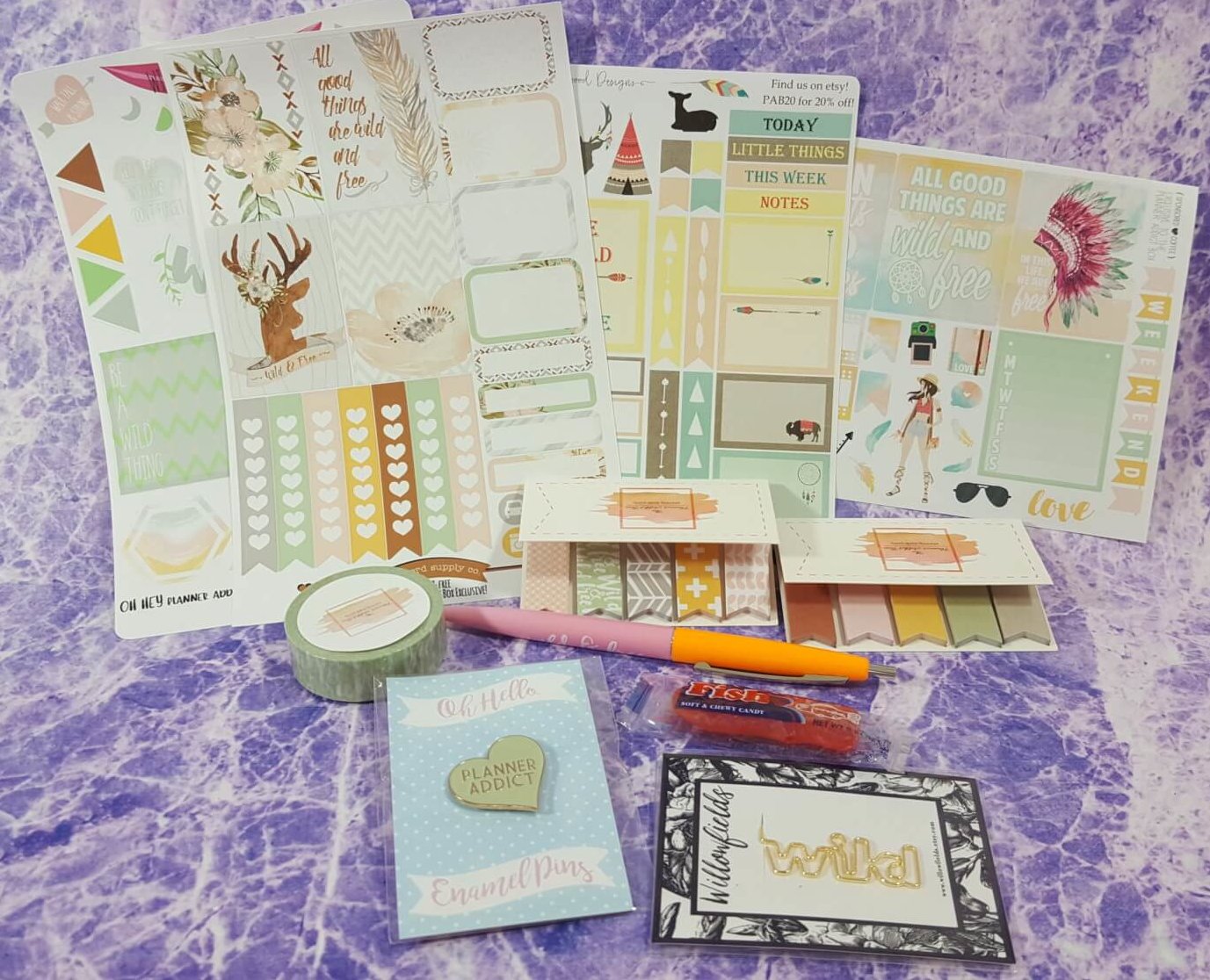 The Planner Addict Box August 2016 Subscription Box Review Hello