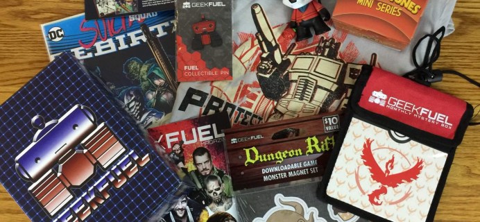 Geek Fuel August 2016 Subscription Box Review & Coupon