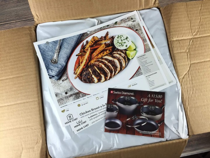 Home Chef August 2016 unboxing