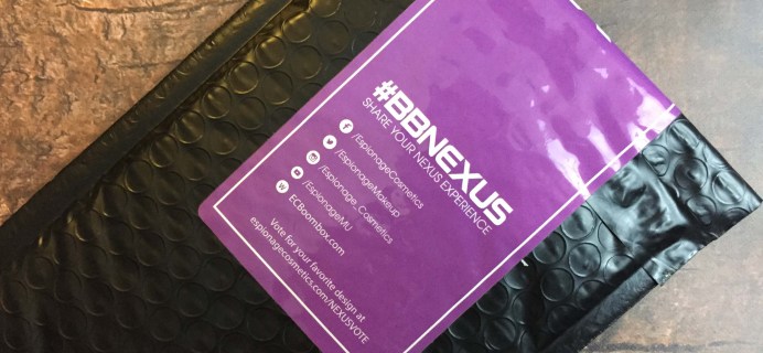 Nexus by Espionage Cosmetics September 2016 Subscription Box Review