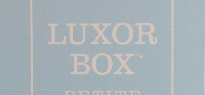 Luxor Box Petite Subscription Box January 2017 Full Spoilers
