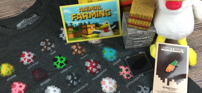 Mine Chest September 2016 Subscription Box Review – Animal Farming!