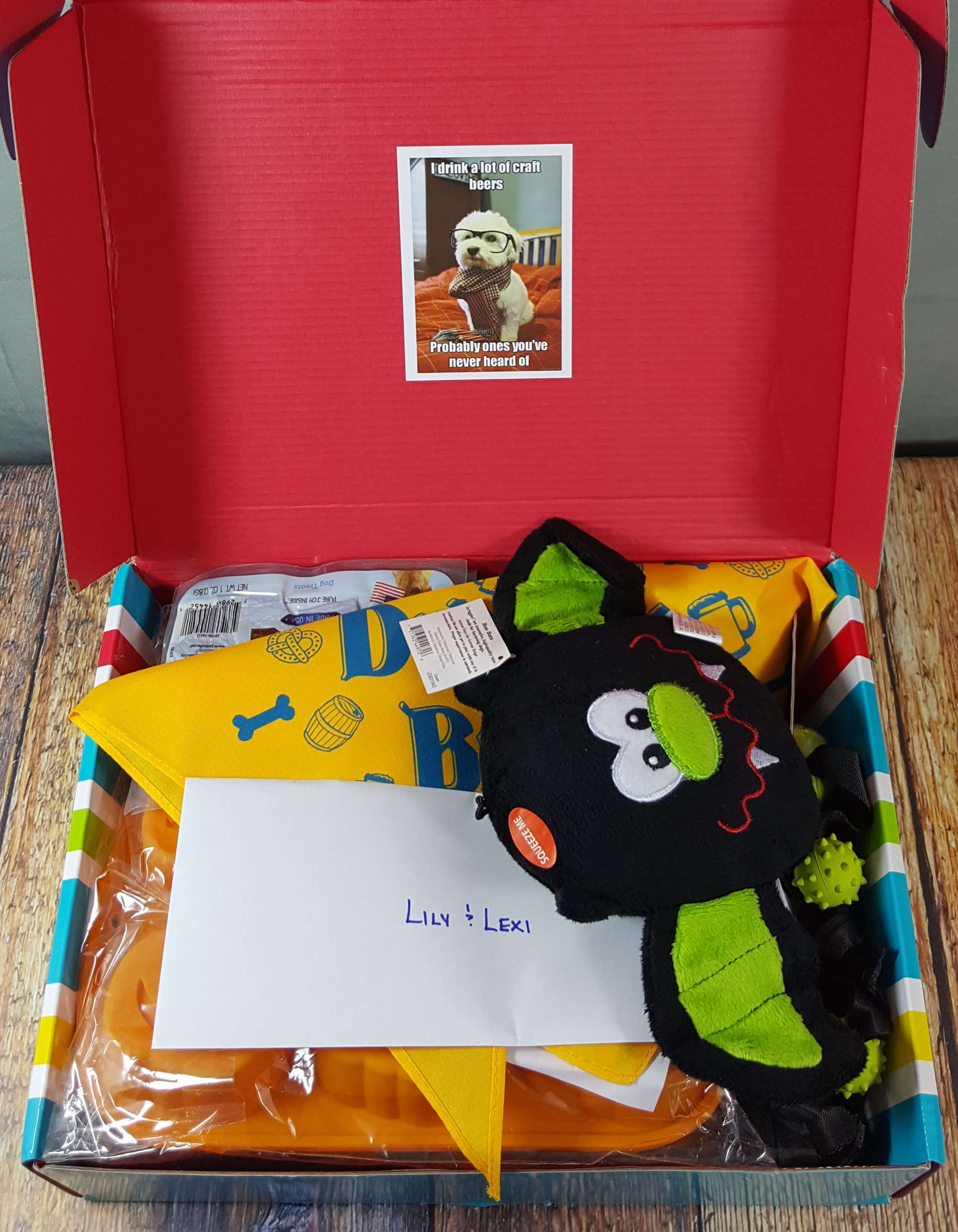 Pet Treater October 2016 Dog Subscription Box Review + Free Pet Bed