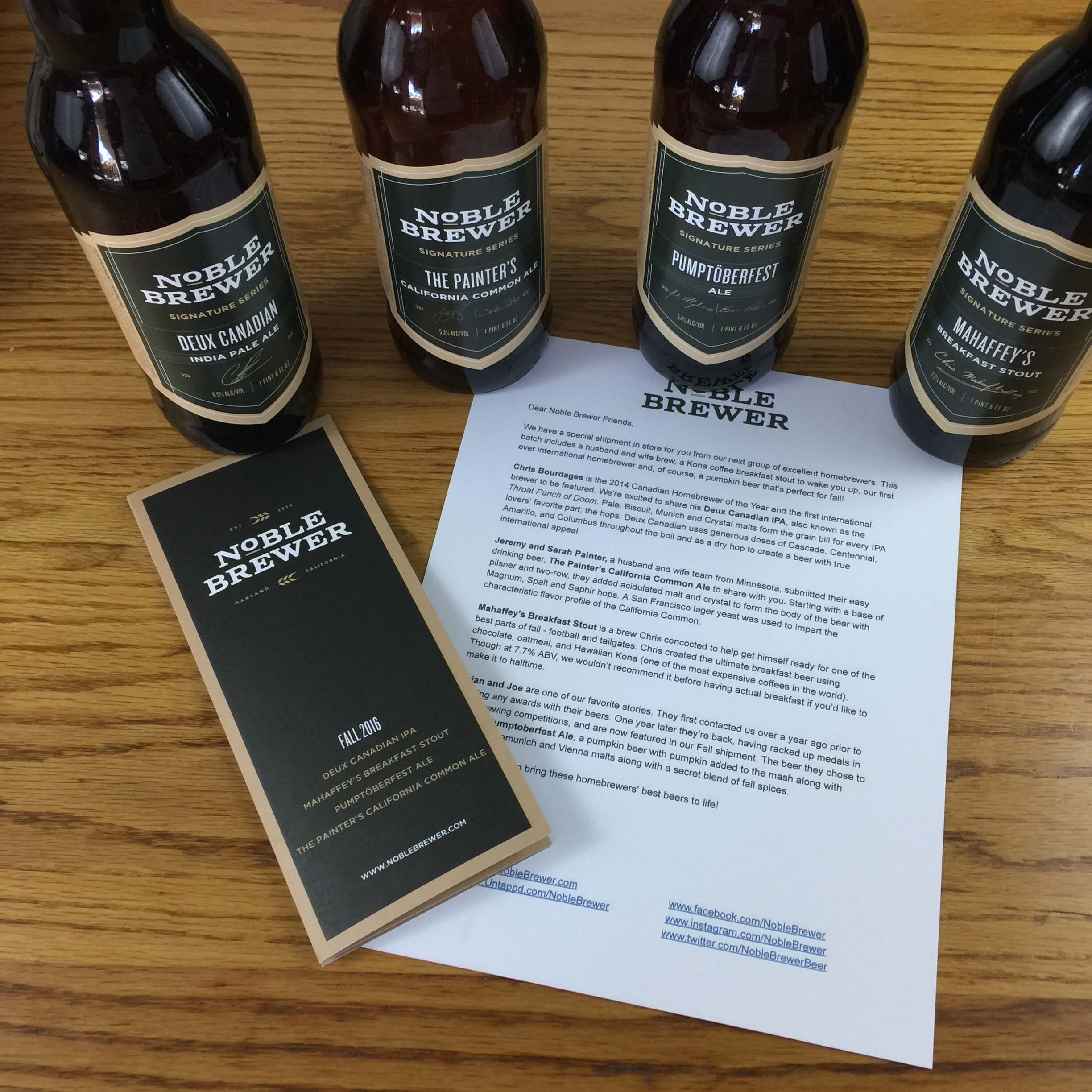 Noble Brewer Subscription Box Review + Coupon Fall 2016 Hello Subscription
