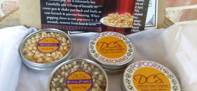 DCS Gourmet Popcorn of the Month Club Subscription Box Review & Coupon – October 2016