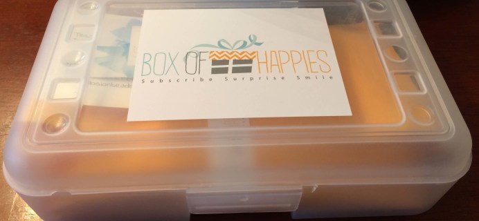 Box of Happies September 2016 Subscription Box Review + Coupon