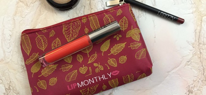 Lip Monthly October 2016 Subscription Box Review & Coupon