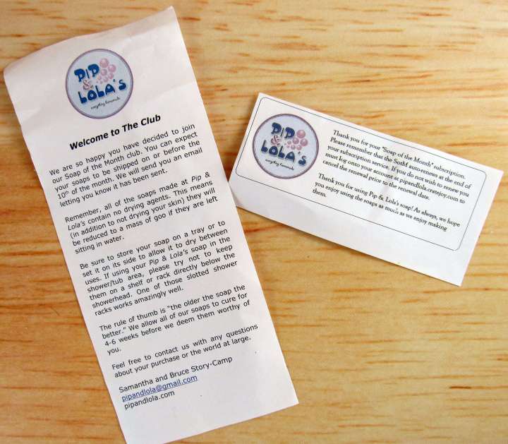 Information Card and Reminder