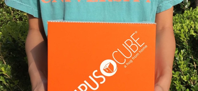 CampusCube College Care Package October 2016 Subscription Box Review + Coupon – Girls!
