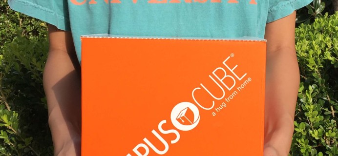 CampusCube College Care Package October 2016 Subscription Box Review + Coupon – Girls!