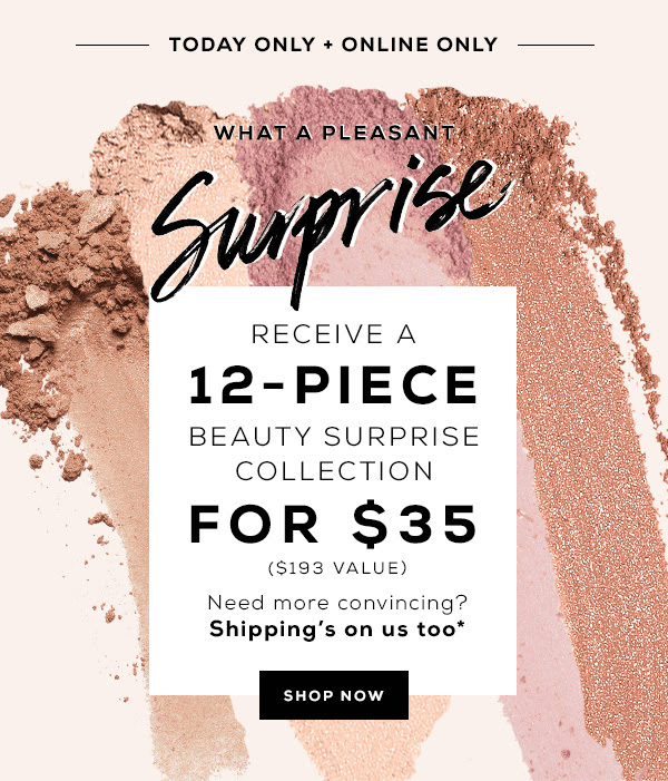 TODAY ONLY bareMINERALS Beauty Surprise Collection + Coupon! Hello