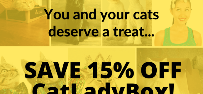 Cat Lady Box Coupon – Save 15% for Cat Day!