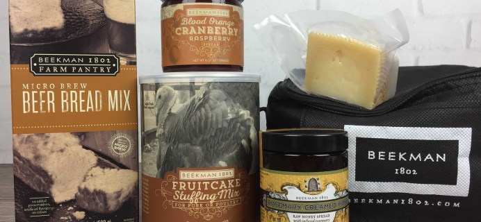 Beekman 1802 Specialty Food Club November 2016 Subscription Box Review