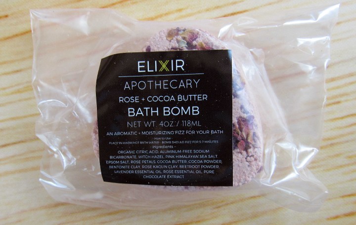 Elixir Apothecary Rose + Cocoa Bath Bomb