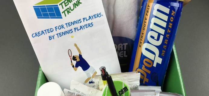 Tennis Trunk November 2016 Subscription Box Review & Coupon