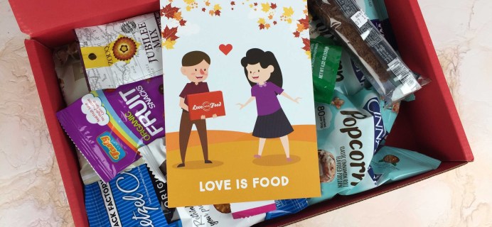 Love With Food November 2016 Deluxe Box Review + Coupon