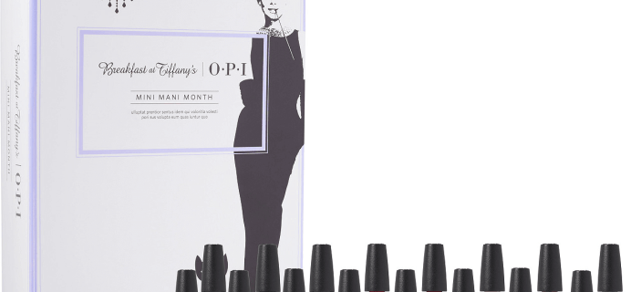 OPI’s Breakfast at Tiffany’s Mini Mani Month 2016 Advent Calendar Available Now!