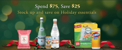 Amazon Deal: $25 Off a $75+ Holiday Essentials Purchase!