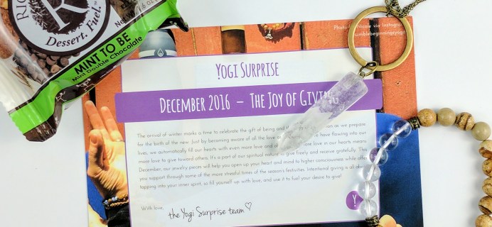 Yogi Surprise Jewelry Box December 2016 Subscription Review