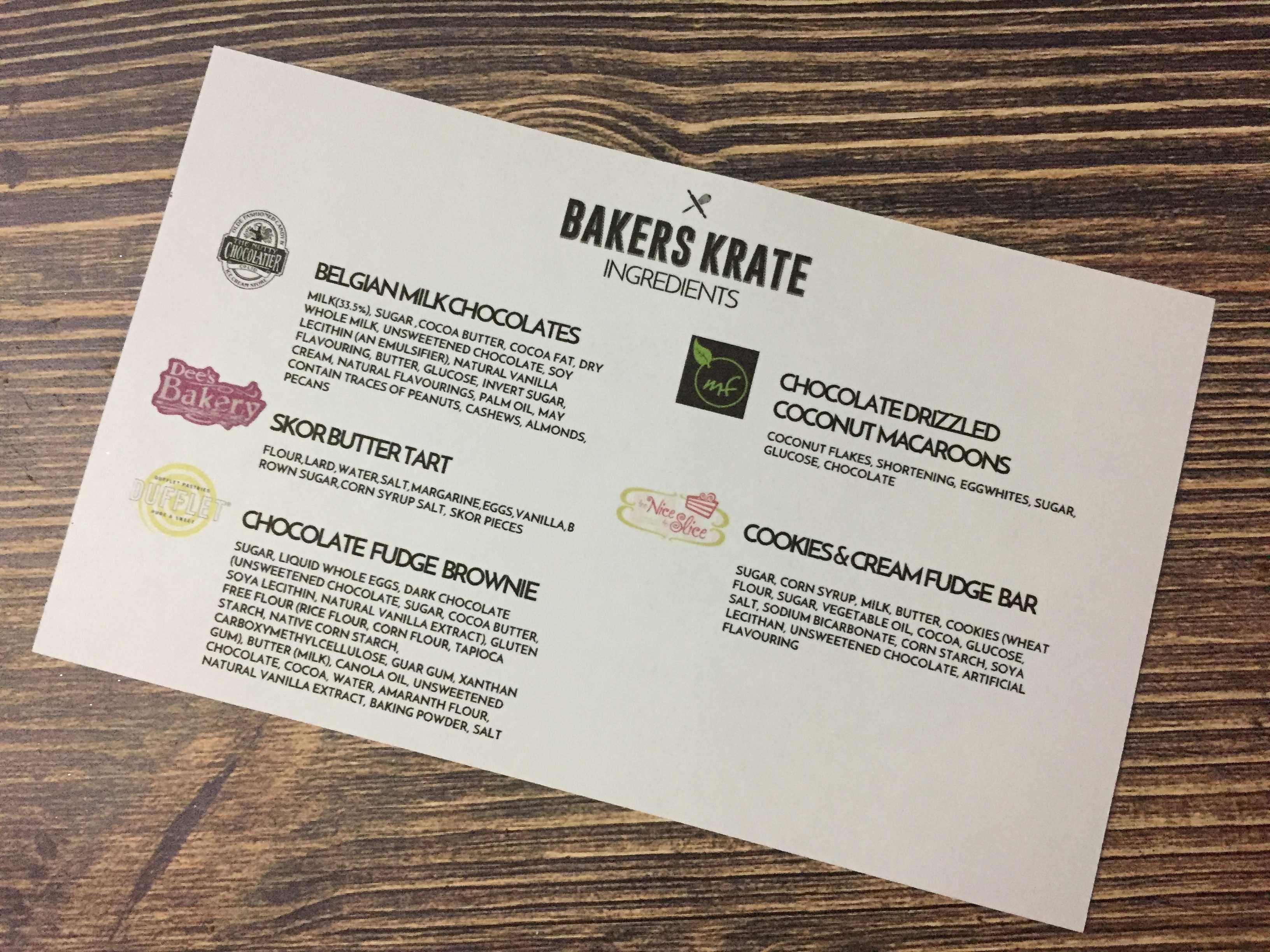 Bakers Krate November 2016 Subscription Box Review & Coupon Hello