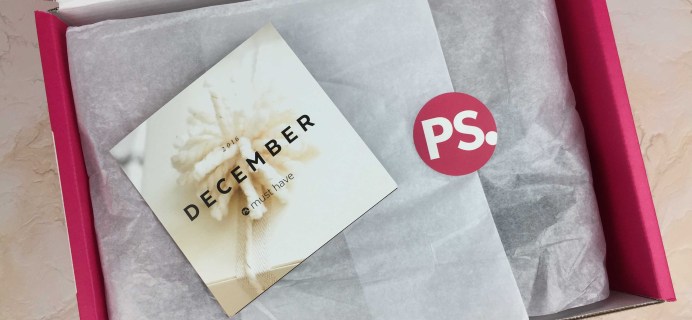 POPSUGAR Must Have Box December 2016 Review & Coupon