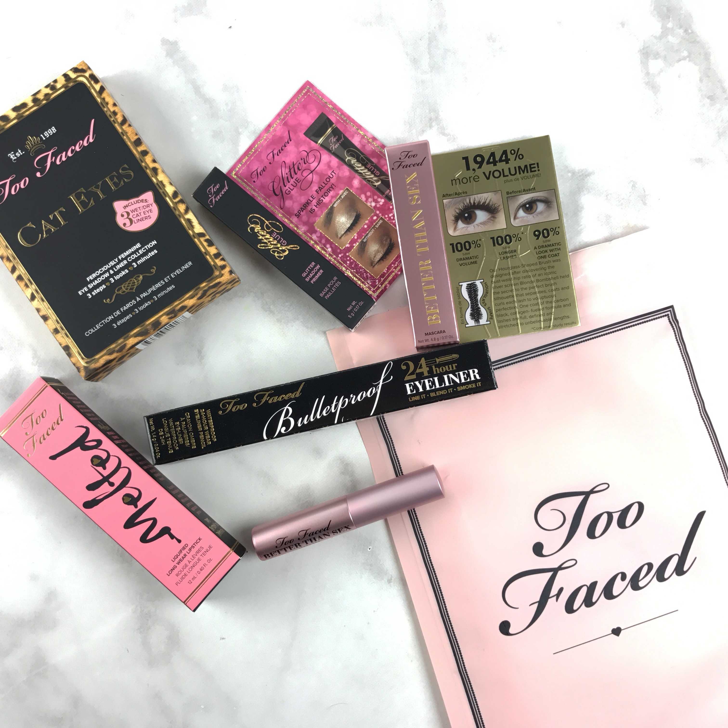 Too Faced Cyber Monday 2016 Mystery Bag Review - Hello Subscription