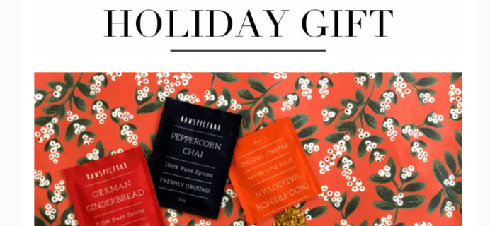 RawSpiceBar Last Minute Holiday Deal: Save $5 on Any Subscription!