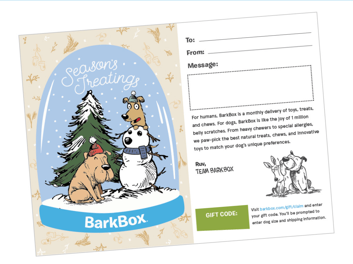 BarkBox Printable Gift Certificates Available For Gifting Hello