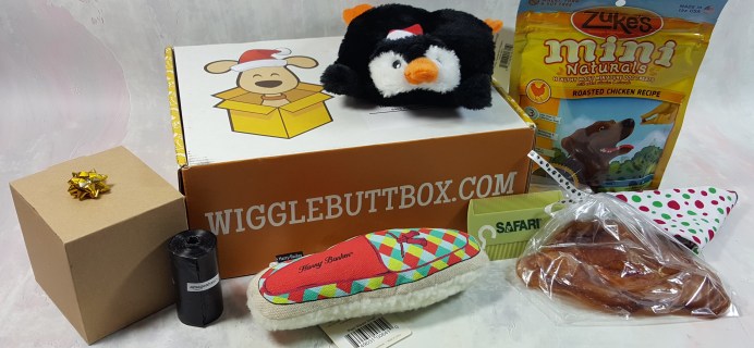 Wigglebutt Box Dog Subscription Box Review – December 2016