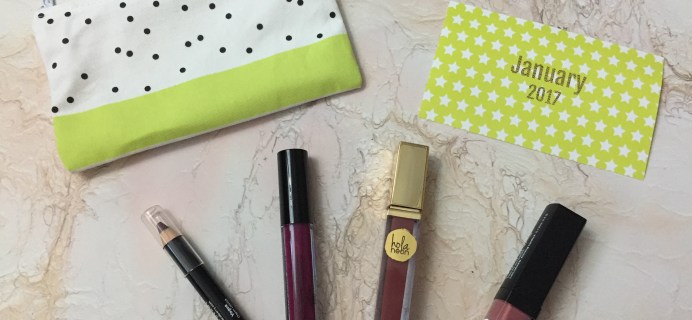 Lip Monthly January 2017 Subscription Box Review & Coupon