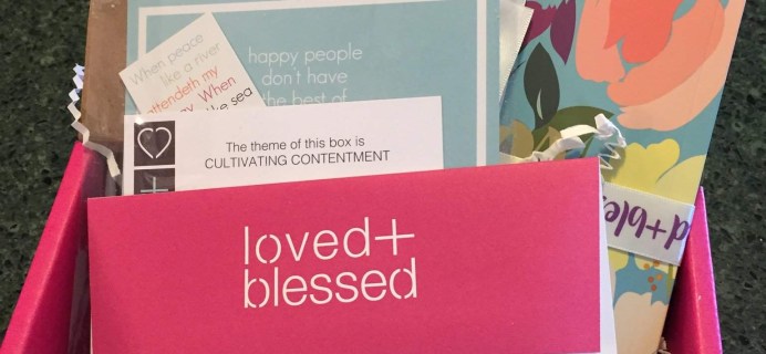 Loved+Blessed January 2017 Subscription Box Review + Coupon!