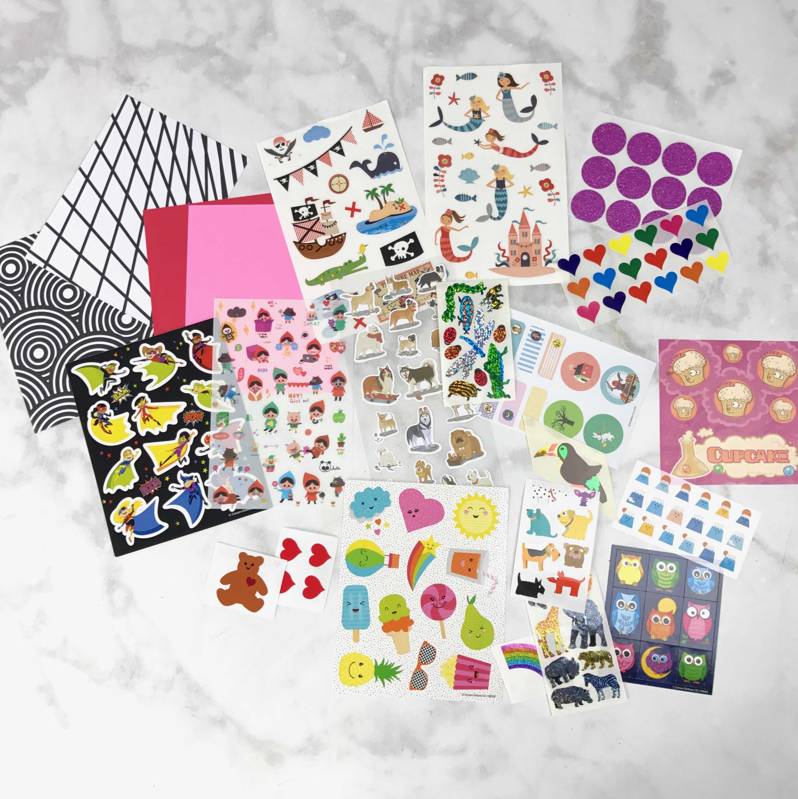 Stickermom January 2017 Subscription Box Review + Coupon - Hello ...