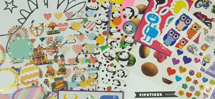 Pipsticks January 2017 Kids Club Sticker Subscription Review & Coupon