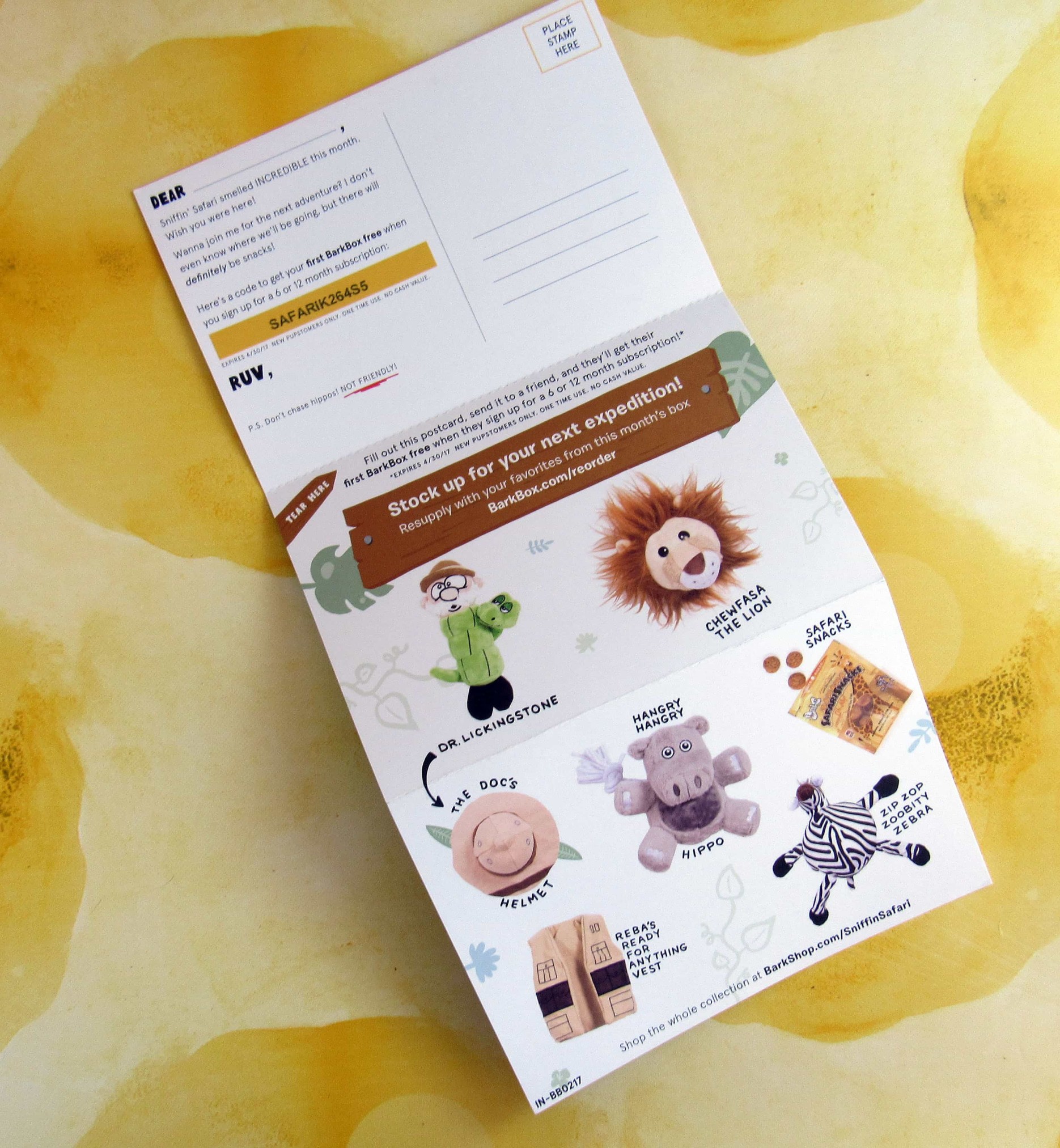 Barkbox February 2017 Subscription Box Review + Coupon Large Dog