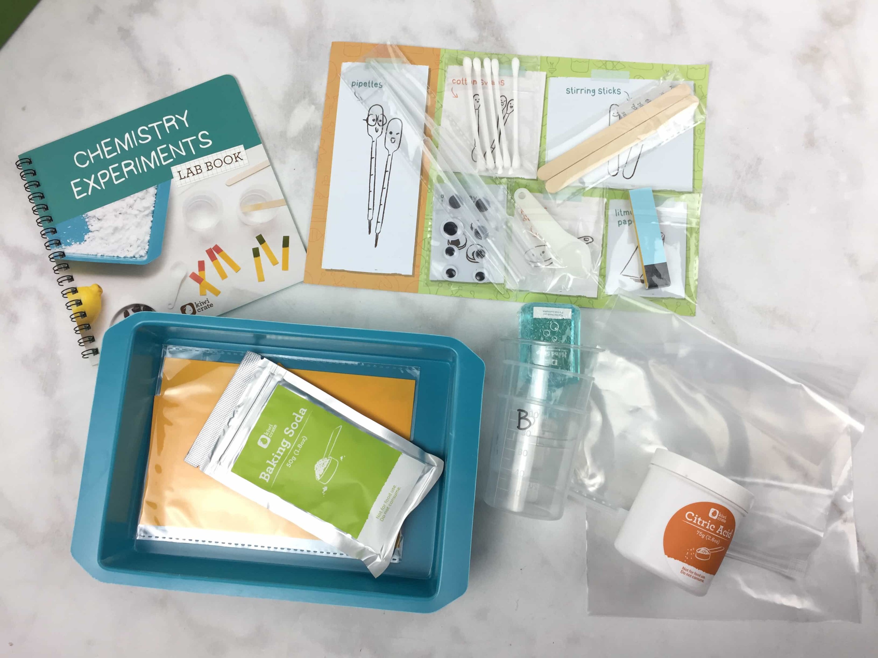 Kiwi Crate Review & Coupon - FIZZY CHEMISTRY LAB - Hello Subscription